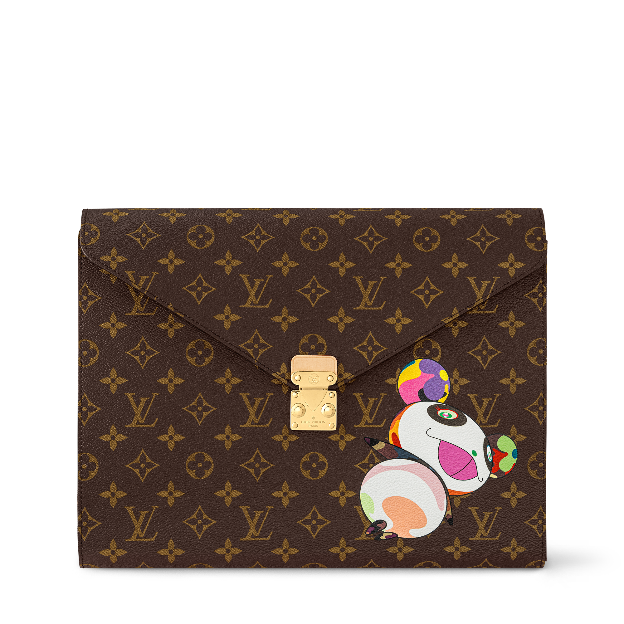 LV x TM Superflat Characters Mark Folder - Luxury Brown | LOUIS
